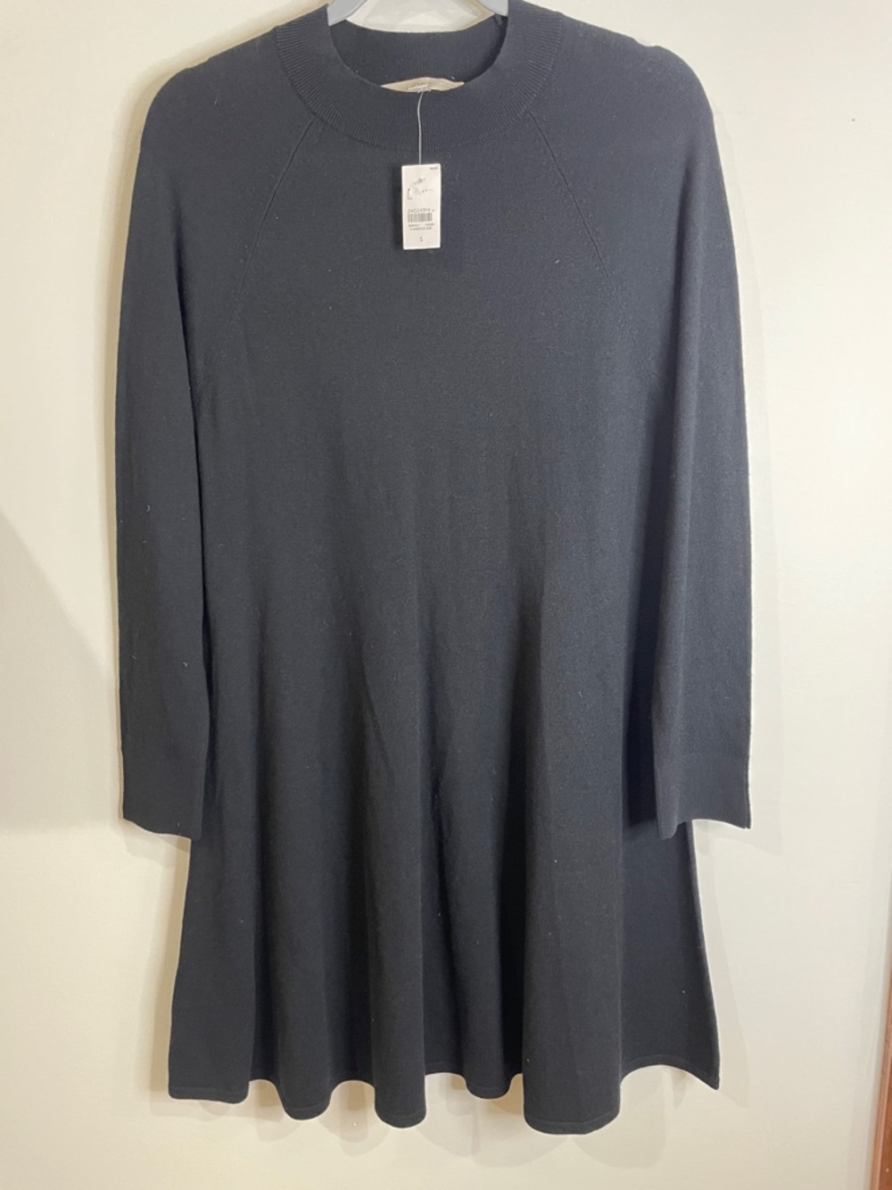 ☔️ LOFT SIZE SMALL JET BLACK SWEATER FIT AMD FLARE SWING DRESS